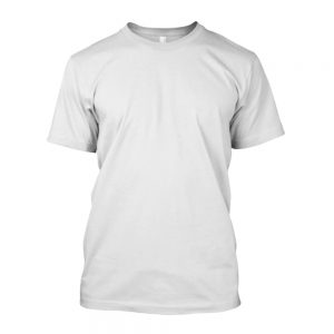 Camiseta de Algodão Masculina Branca Lisa