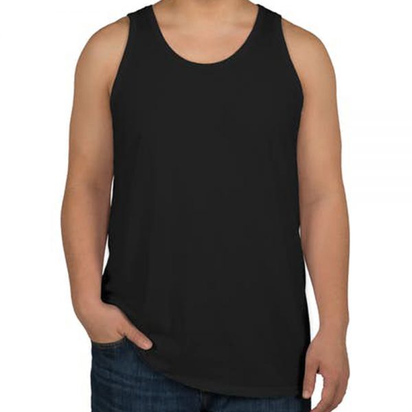 camiseta regata masculina preta lisa